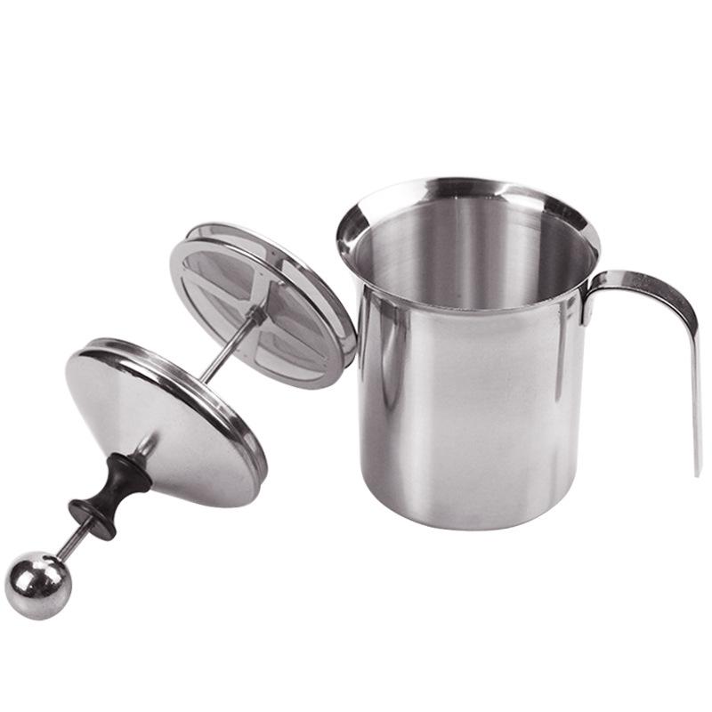 800ML Spumator de Lapte Inox Spumator de Lapte Plasă Dublă Cremă de Lapte Spumator de Lapte Cafea Cappuccino Mixer Băuturi Bătător Ou Bucătărie