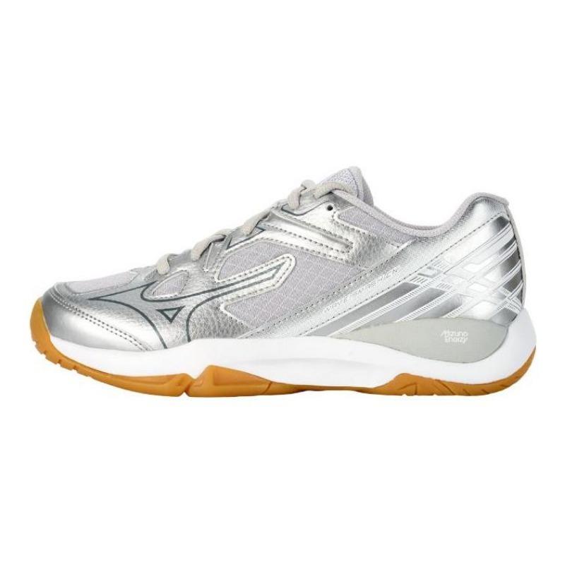 Mizuno WAVE SMASH CN unisex badminton sneakers millennium silver 71GA253002 36