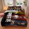 Free Fire Urban Battle Printed 3pcs Bedding Set Soft Microfiber 1 Duvet Cover And 2 Pillowcases Home Bedroom Decor Xmas Gift K1785