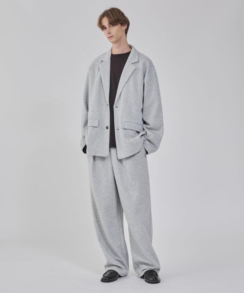 WEGO Svařovaná teplákovina Střih na míru Melírovaná šedá Pánská bunda, M,