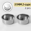 Coffee Filter Basket 51MM Pressurized Double Layer Stainless Steel For Delonghi Portafilter Barista Tools Espresso Accessories