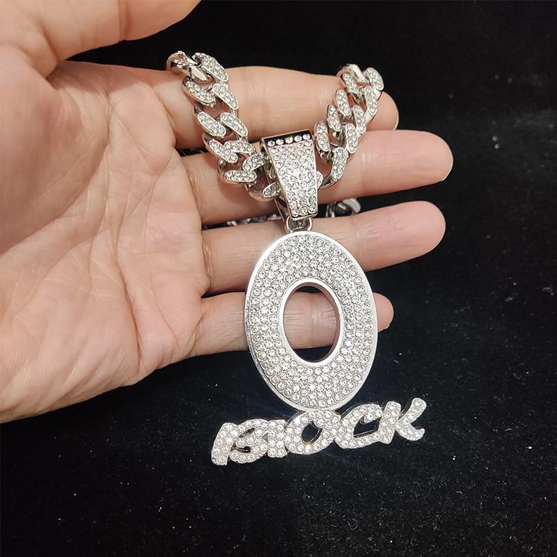 Collier Pendentif Maillot Numéro 7 En Acier Titane - Style Diamanté Hip Hop, Cadeau Garçon