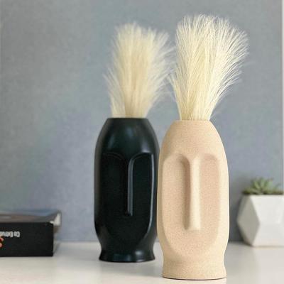 Modern Decorative Face Ceramic Vase for Home Décor | Centerpieces | Kitchen | Office or Living RoomCeramic Flower Vase