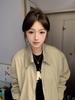 2025 Women's Autumn Loose Lapel Korean Short Double-Sided Jacket