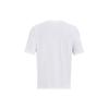 Under Armour Camiseta de Manga Corta Oversized de Peso Pesado Ua para Hombre, Tops de Color Sólido con Cuello Redondo, Blanco 1384037-100