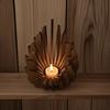 Lotus-Shaped Candle Holder Wooden Creative Candlestick Without Candles Manual Assembly DIY Wooden Candle Holder Decoration