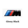 HINB3 3D ABS M Logo Car Body Side Badge Body Rear Trunk Decor Sticker Car Modification Accessorie For All BMW M Power X1 X3 X5 X7 E71