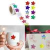 500Pcs Colored Heart Sticker Sparkling Star Sticker 25mm Wrapping Label Sticker for Scrapbooking Children Reward Sticker