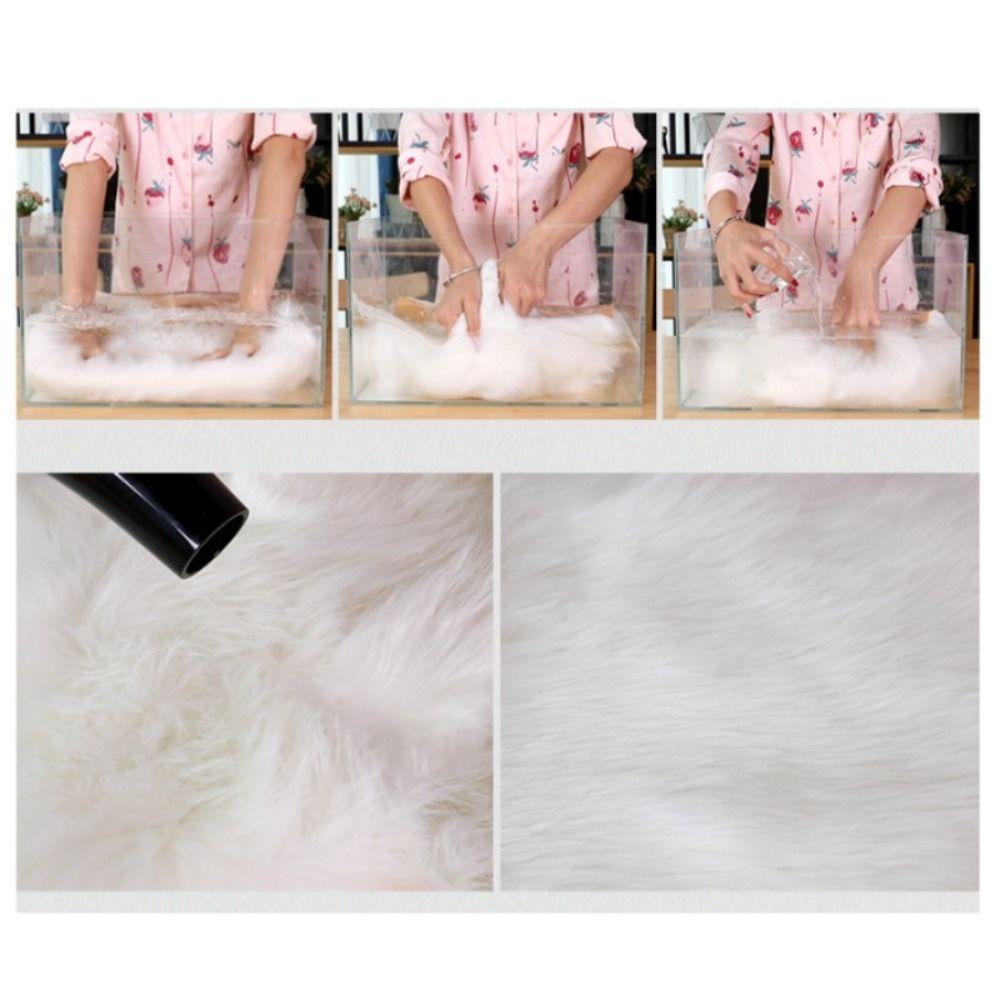 Car Accessories Long Plush Car Seat Cover Automotive Interior Warm Car Seat Cushion Washable Thick Square Cushion Car