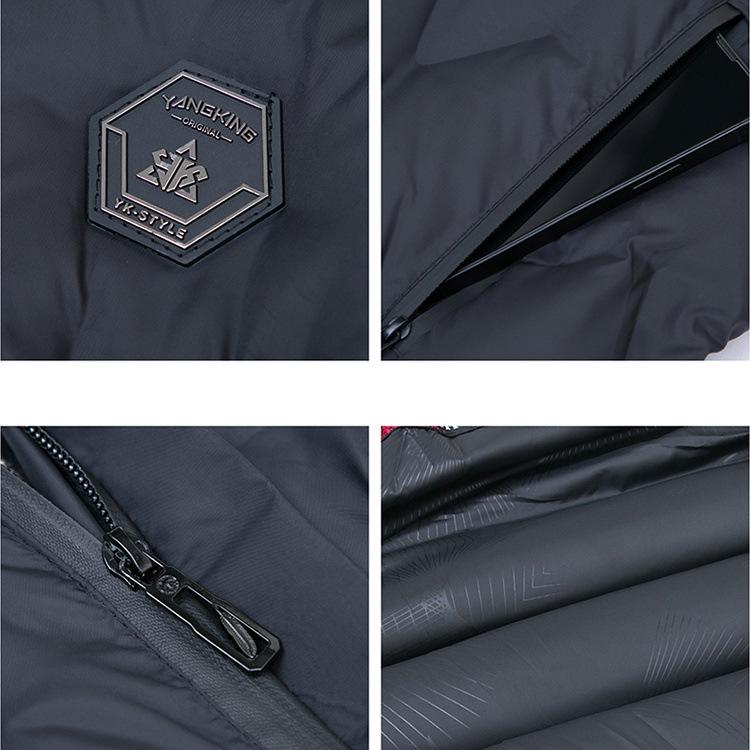 Woodpecker Herren Winter Daunenjacke mit abnehmbarer Kapuze - Warm, Dick, für Alle Altersgruppen