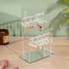 Jewelry Organizer 16pcs Hangers Shaped Jewelry Holder Clothes Hanger Ear Studs Stand  Women Girls