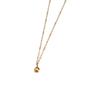 Korean-Japanese 18K Gold-Plated Titanium Steel Clavicle Chain Necklace - Trendy, Simple Pendant for Women