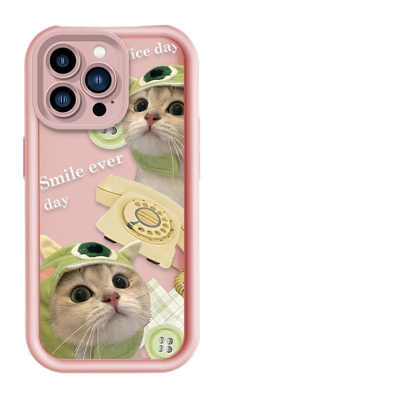 Popular cute cat Apple phone case iPhone15Pro all-inclusive mirror for Xiaomi Mi 13 phone case