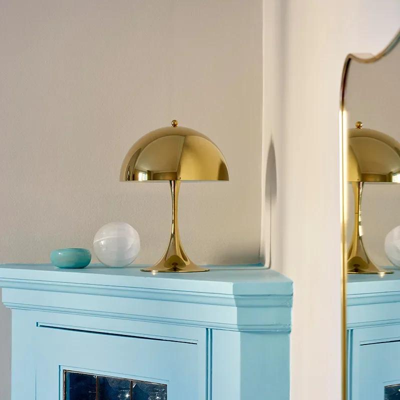 Italian Art Simple Design Room Decor Study Bedroom Bedside Decoration High-end Mushroom Table Lamp Atmospheric Eye Protection