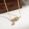 Diamond Eye Pendant Hot Sale Accessories Gold Alloy Devil's Eye Necklace Women
