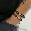 Minimalist Milan Rope Bracelet Simple Black String Bracelet For Women Men Lovers Lucky Wristband Jewelry
