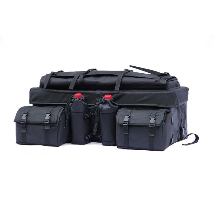Bagtecs QB2 Gepäcktasche für Quad/ATV - Semi-Rigides Topcase Schwarz, 84×43×28 cm