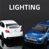 1/30 Subaru Impreza WRX STI Alloy Sports Car Model Diecast Metal Racing Vehicles Car Model Sound Light Simulation Kids Toys Gift