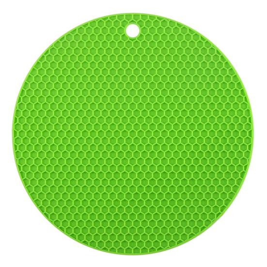 Silicone Honeycomb Round Pot Pad Thermal Insulation Mat Easy To Clean Anti-Slip Design Food-Grade Counter Hot Pad