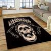 Carpet Vintage Barber Mat Bearded Man Portrait Rug Barbershop Theme Retro Style Living Room Classic Home Decoration Fashionable