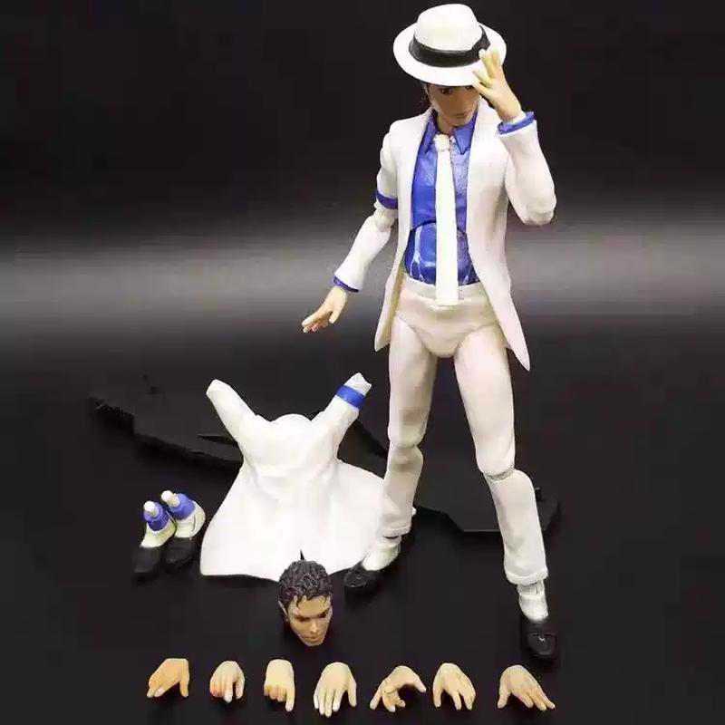 Michael Jackson Thriller Smooth Criminal Moonwalk Joint Collection Action Figure Toys 14cm Desktop Ornamen Model Fans Gifts Hot