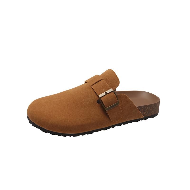 Shoes Female  Hot Sale Closed Toe Women's Slippers Outdoor Casual Slippers Women Round Toe Buckle Plus Size Women's Sandals