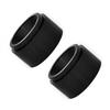 Engine Cover Rubber Mounting 2PCS Black For Mat Plastic New Parts