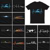 Heartbeat Swimmer Swimming Lovers Gift Tee Top Unisex Mens T Shirts M P1 PR