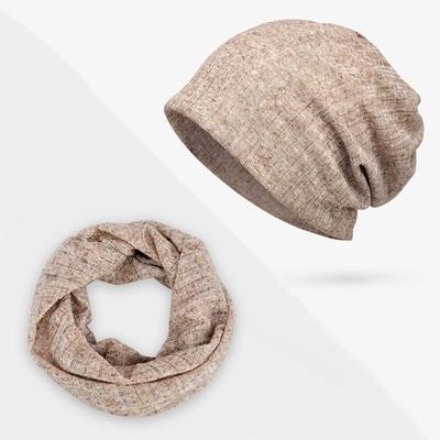 Spring Summer Dual-use UV Protection Baggy Beanie Hat Cap Neck Gaiter Bandana