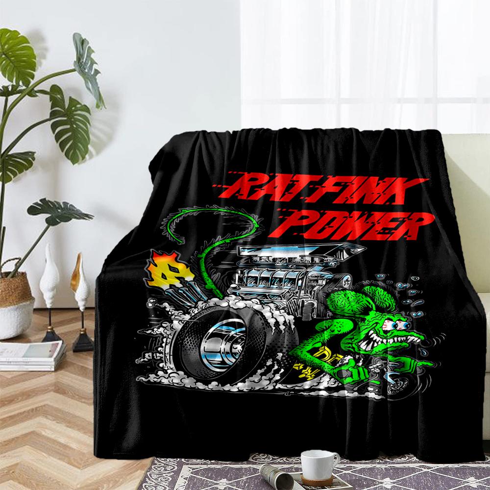 Truck Theme Printed Blanket - Perfect for Couch, Bed, Travel & Outdoor Use | Machine Washable, Cozy & Durable.
