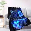 Spring Flowers Home Customize Your Name Blankets Comfortable Soft Lightweight Allseason Multipurpose Blanket For Picnics Sofas Offices Beds Living