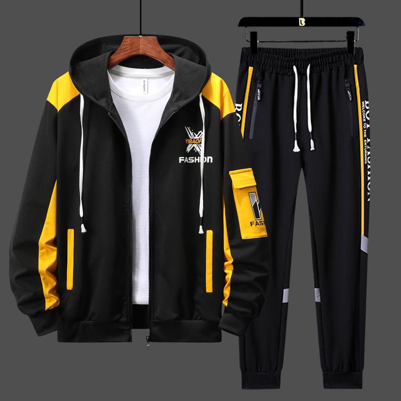 

Manufacturer s Youth Men s Cardigans Trendy Hoodies Casual Sports Two-piece Sets Junior Senior High School Student 3XL