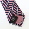 Used Dunhill tie silk pink Navy business