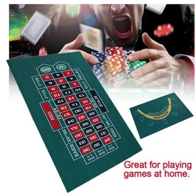 Obojstranná Domáca Vzorovaná Hrací Stôl Stolová Látka Ruleta Blackjack Kasíno Poker Stolová Doska Plstená Látka Krycia Podložka