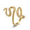 European and American Style Snake Shaped Female Ring Water Snake Venomous Snake Beautiful Snake Titanium Steel Ring