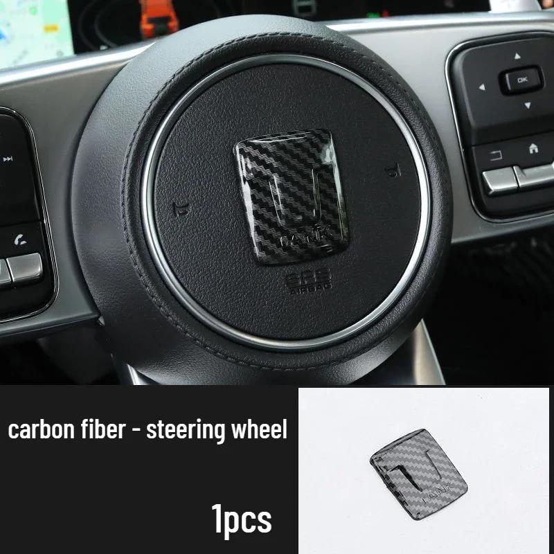 For TANK 300 Emblem Front Steering Wheel Car Wheel Sticker Badge Decals Trim Styling Accessories for Great Wall GWM WEY TANK 300