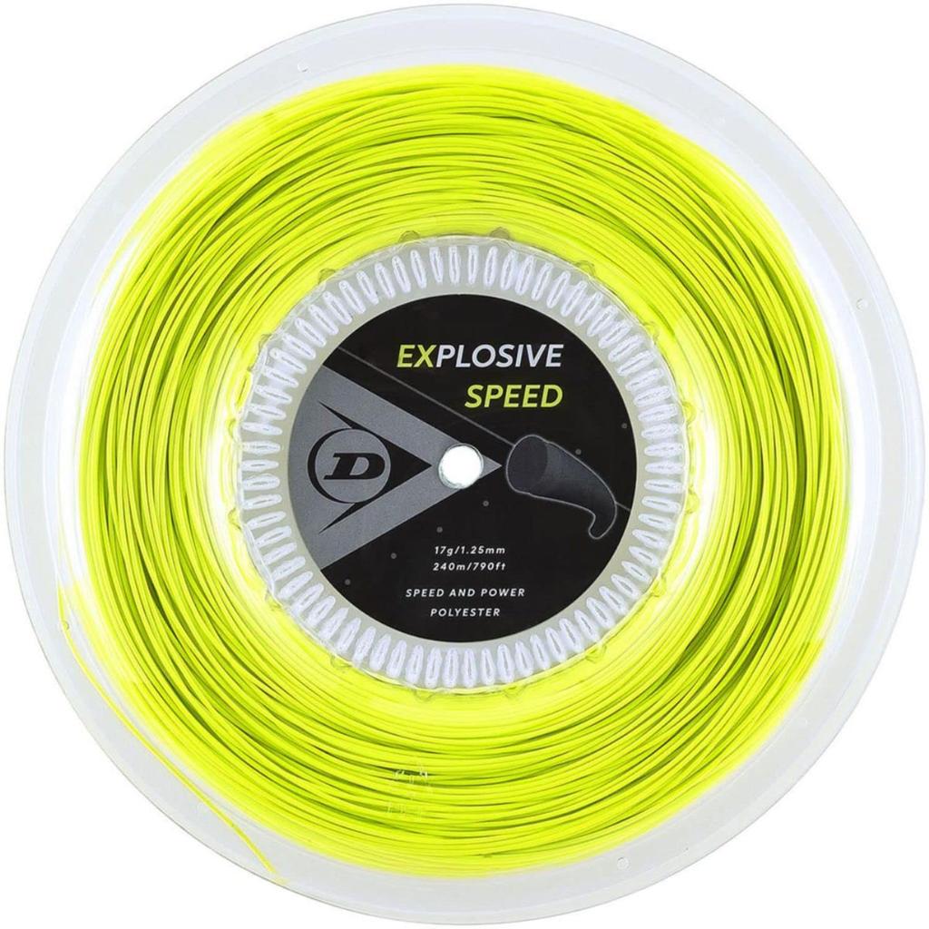 DUNLOP Explosive Speed Tennis DST12021 Roller, 240m, Yellow, 1.25mm,