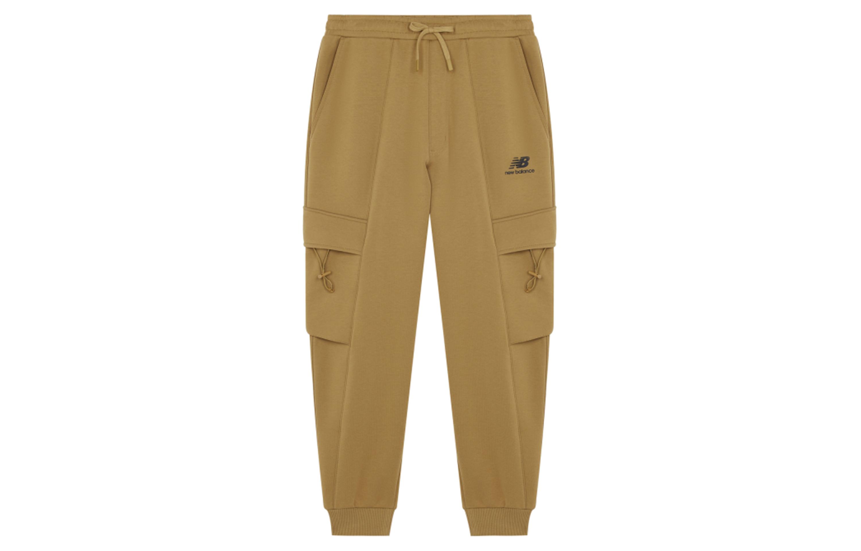 New Balance Sweatpants Fall Winter Men s Ginger Yellow AMP14335-THI M