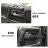 Car Inner Door Handle Cover Trim For Toyota 4Runner 17-23 Accessories Black Wood
