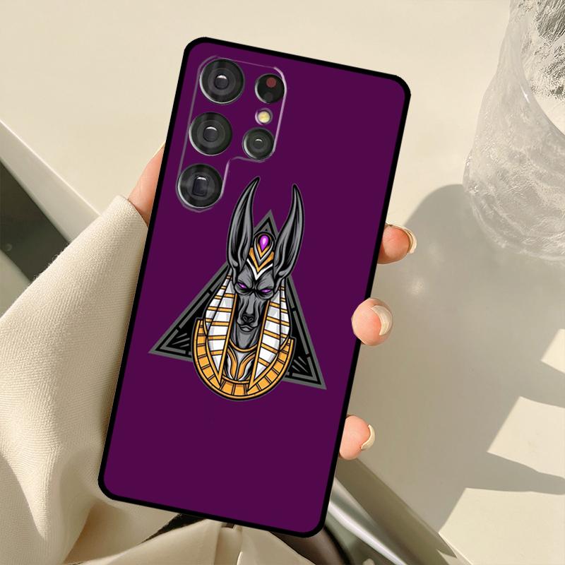 Egypt God Horus And Anubis Case For Samsung Galaxy S25 Ultra S21 S22 S23 S24 Ultra S9 S10 Plus S20 FE S25 FE Back Cover