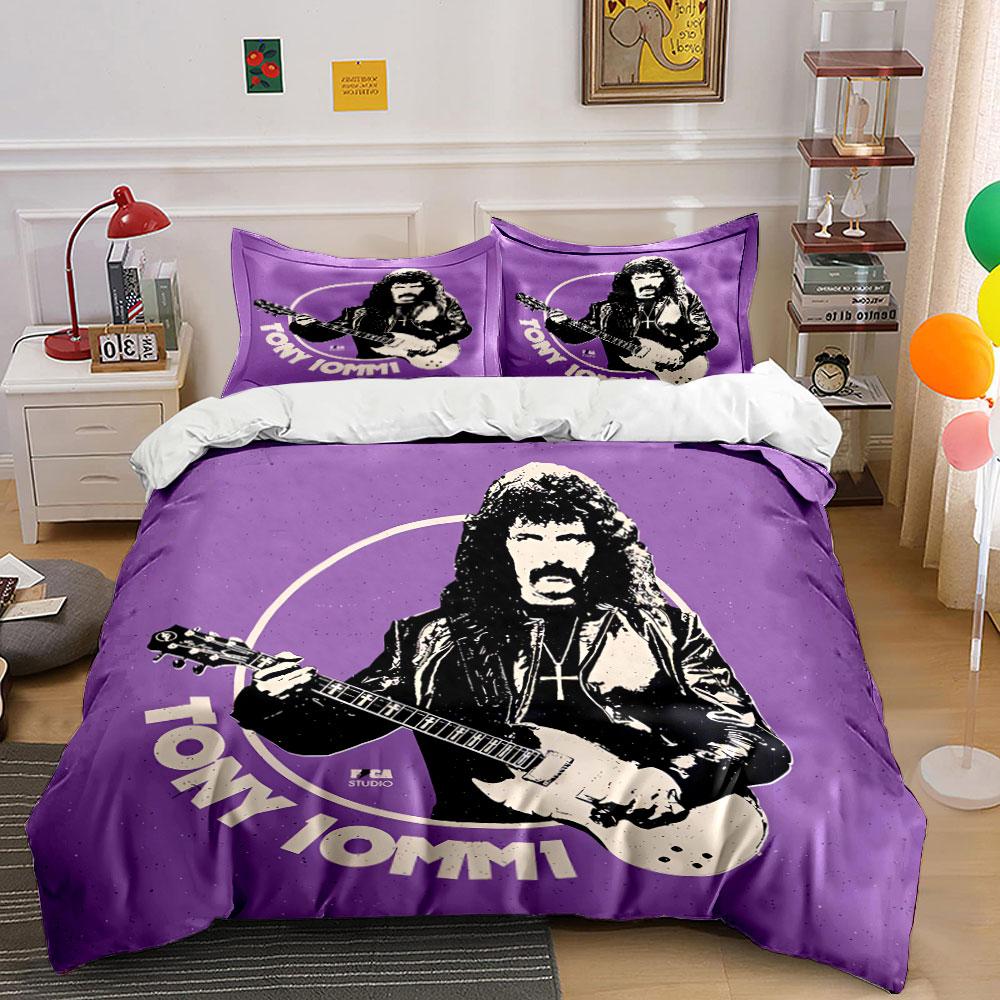 Guitar Legend Purple Art Bedding Duvet Cover Set Duvet Cover Pillowcases (1*Duvet Cover 2*Pillowcases, without duvet insert)