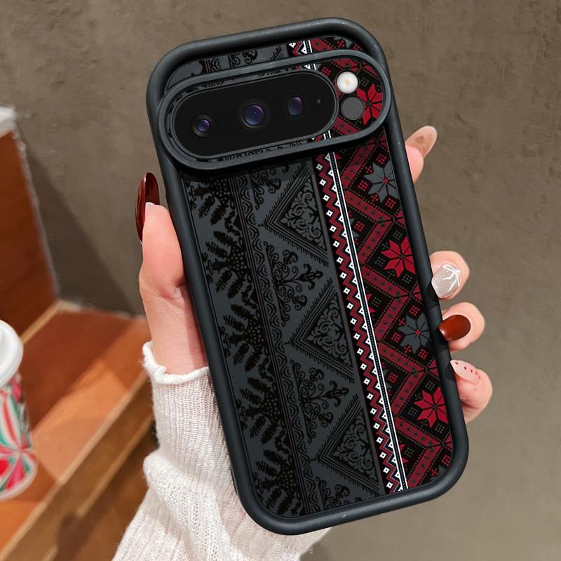 

Винтажный чехол для телефона с узором тотем для Google Pixel 7 8 Pro 8A 7A 9 Pro XL противоударный силиконовый мягкий защитный чехол для Pixel 7 8 9 Pro Google Pixel 10 чёрный