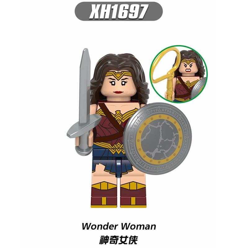DC Süper Kahramanlar Minifigures Batman Superman Aquaman Wonder Woman Justice League Yapı Taşları Oyuncaklar