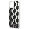 Etui do iPhone 14 Plus Karl Lagerfeld Liquid Glitter Monogram Czarne