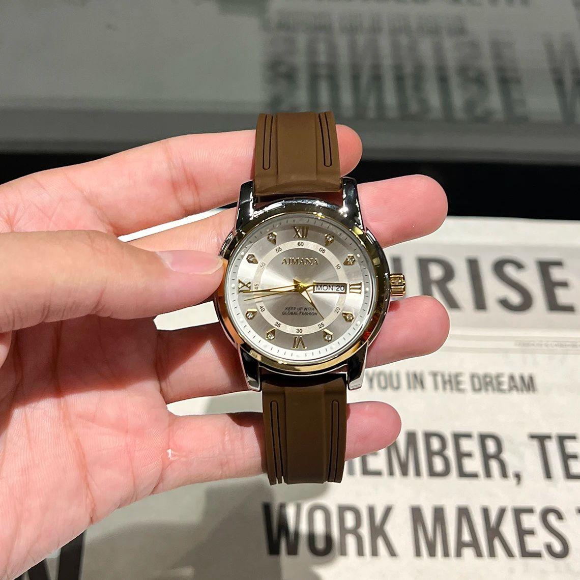 

daily wearing silicone band colorful watch for man and women Yes