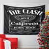 The Clash Punk Rock Design Tapestry Pattern Wall Hanging Tapestry Decorative Tapestry Home Decor for Bedroom and Living Room