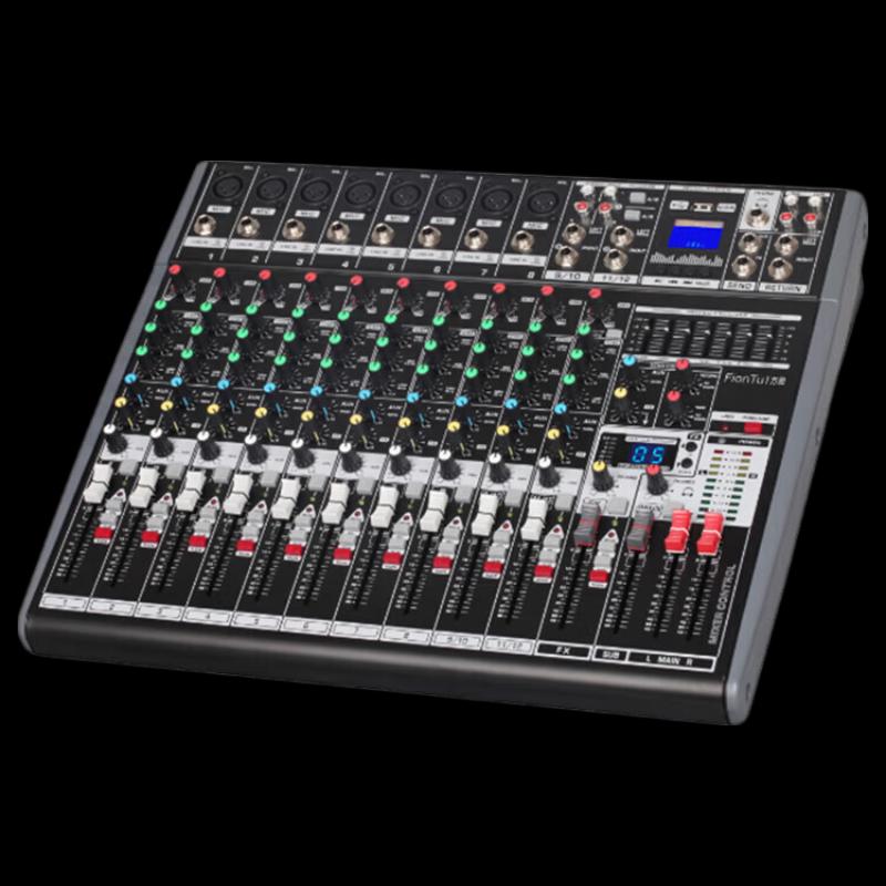 FionTu 12-Channel Professional Analog Mixer (CN version)