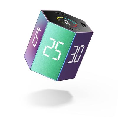 Era Digital Gradient Edition Regular Hexagonal Pomodoro Küchentimer Würfeltimer 5-stufiger Lautstärkemodus Aufladen Automatische Abschaltfunktion