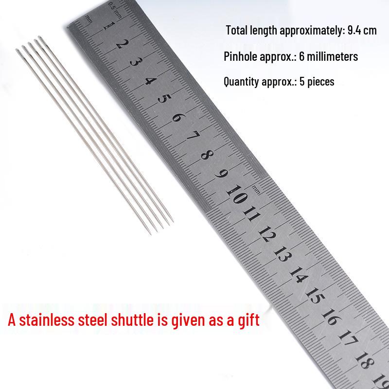 2025 Shrimp & Crab Net Repair Tool: Steel Wire Shuttle, Iron Fishing Needle, Metal Thumbtack