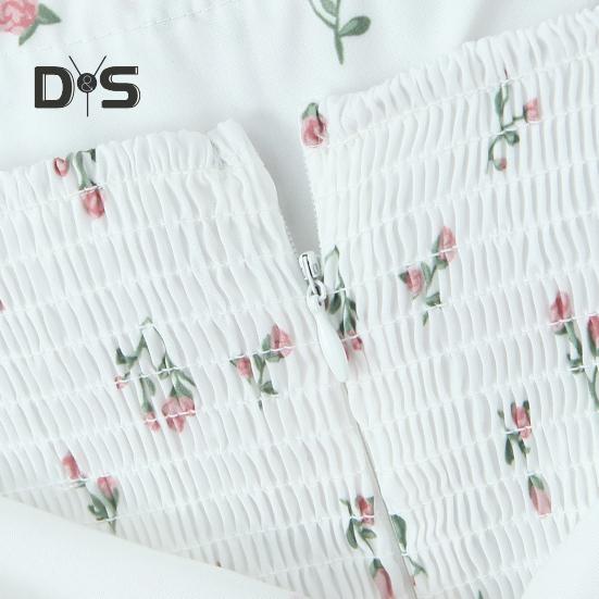 Women's Summer Mini Corset Dress Square Neck Short Puff Sleeve Flowy A-Line Dress Backless Beach Cocktail Party Dress